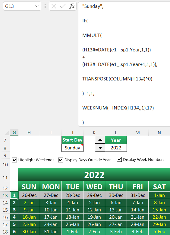 How to Create an Excel Calendar. Three worksheet examples explained. 📅 ...