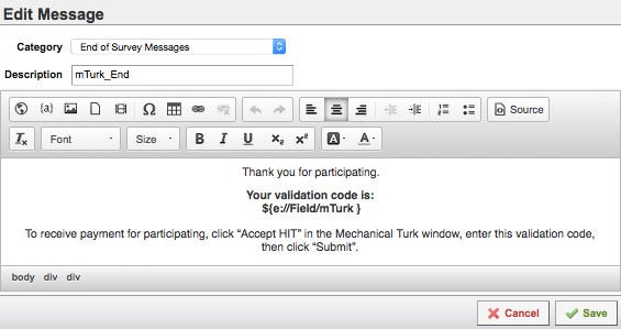Integrating A Qualtrics Survey With Amazon Mechanical Turk - 