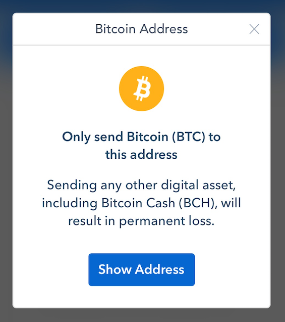 How to get new bitcoin address on coinbase