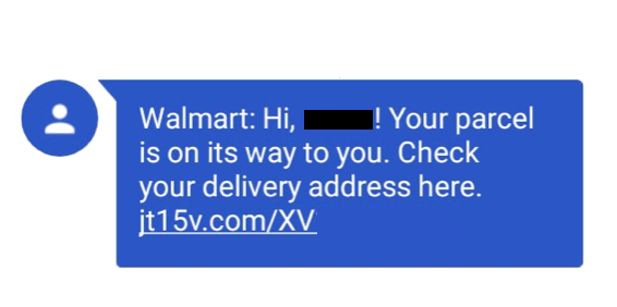 Walmart: Your Parcel is on Its Way. Check Delivery Address (spam) | by Ruining All My Branding