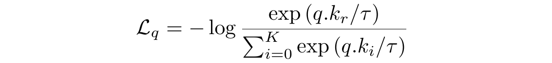 Moco-v2 : Loss Function