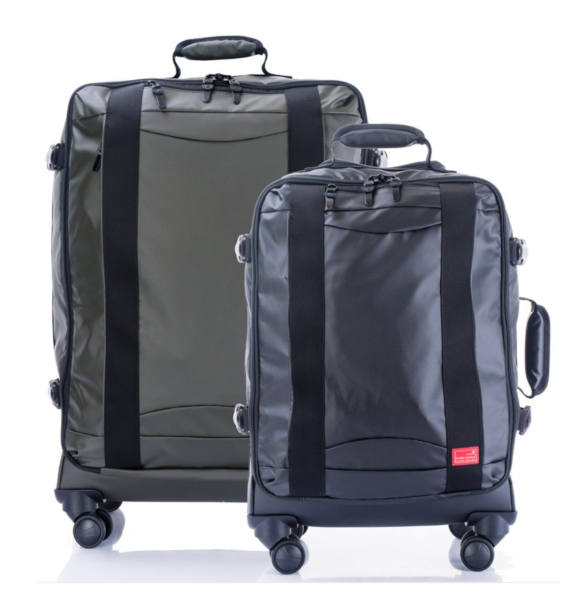 army green suitcase