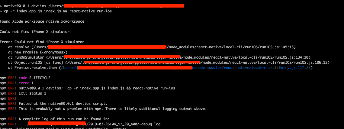 Could Not Find Iphone X Simulator In React Native After Xcode 10 2 Update By Muthu Kumar Medium