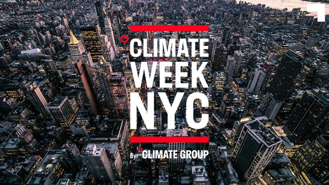 Climate Week NYC Sustainability Cred by Ross Rubin Sustainable