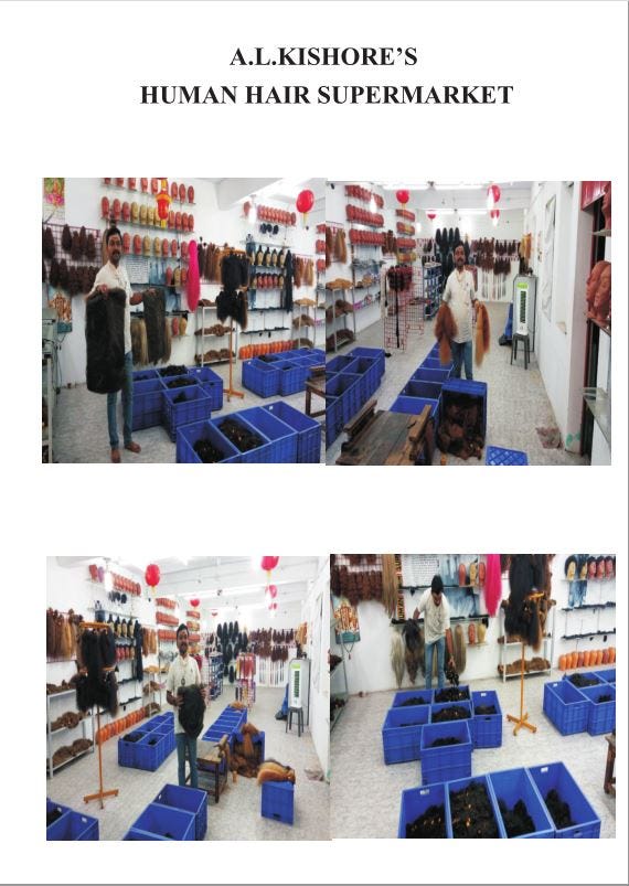 a.l kishore human hair