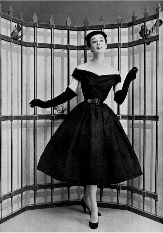 50s dior dress