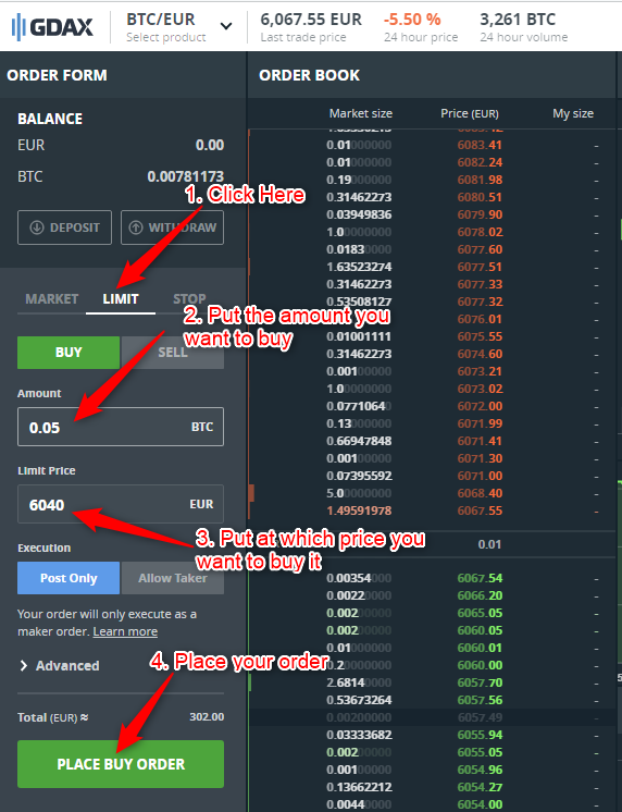 are there fees buying btc from gdax