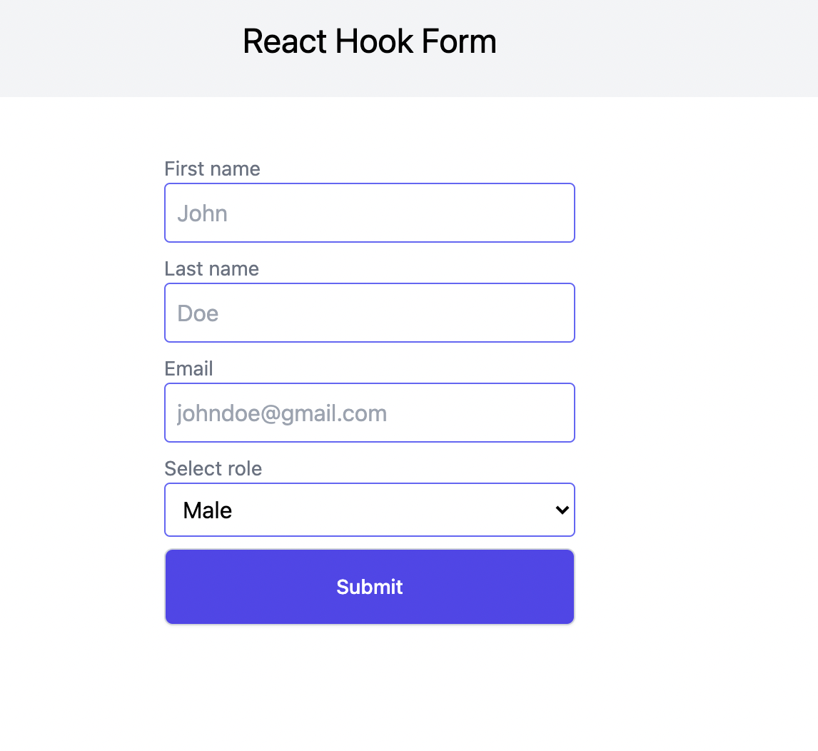 Forms And Validation In React Getting Started With React Hook Form 