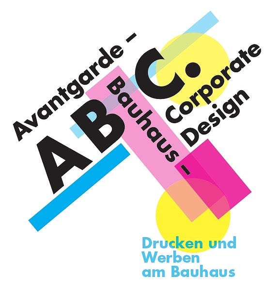 Branding for a Bauhaus exhibit in Mainz, Germany.