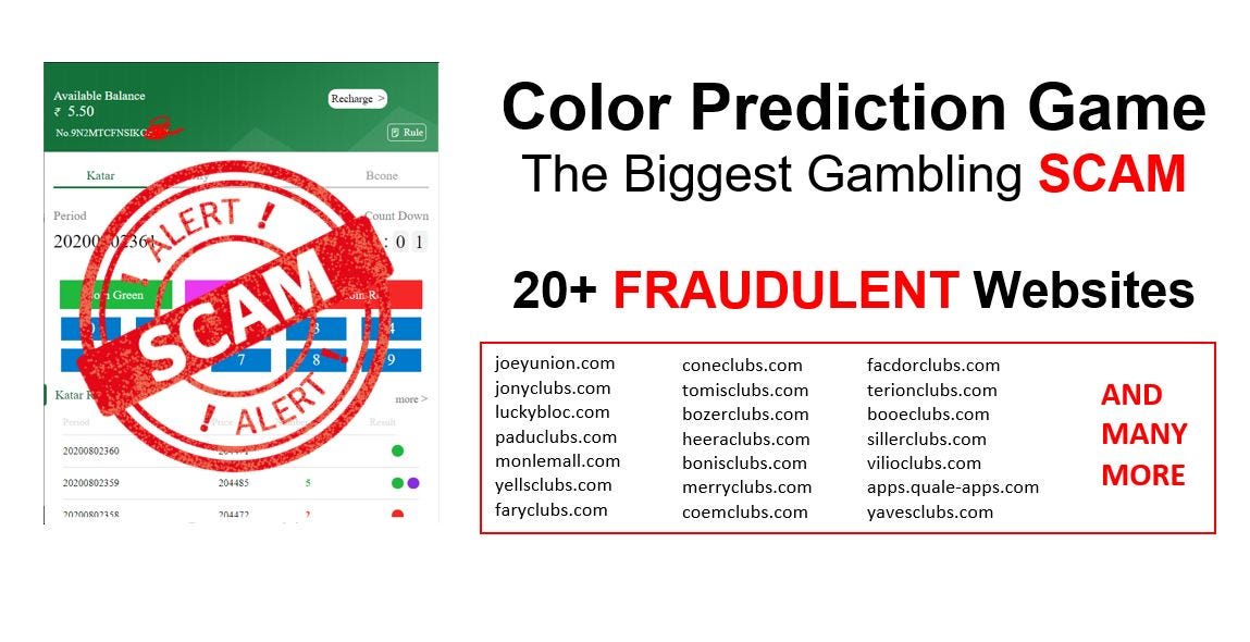 color prediction game the club scam biggest online