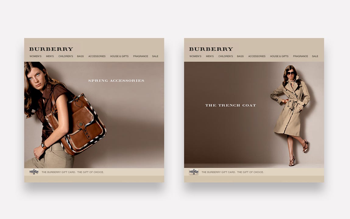 burberry old and new logo