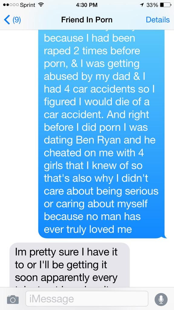 Marina Angel Just Quit P0rn — Here Are Her Harrowing Texts of Herpes