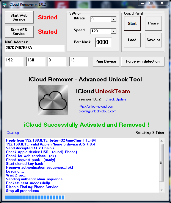 iCloud Remover Free Download for Windows 10, 7, 8/8.1 (64