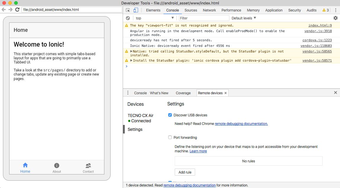 Debugging an Ionic Android App Using Chrome Dev Tools | by Fikayo Adepoju |  Medium
