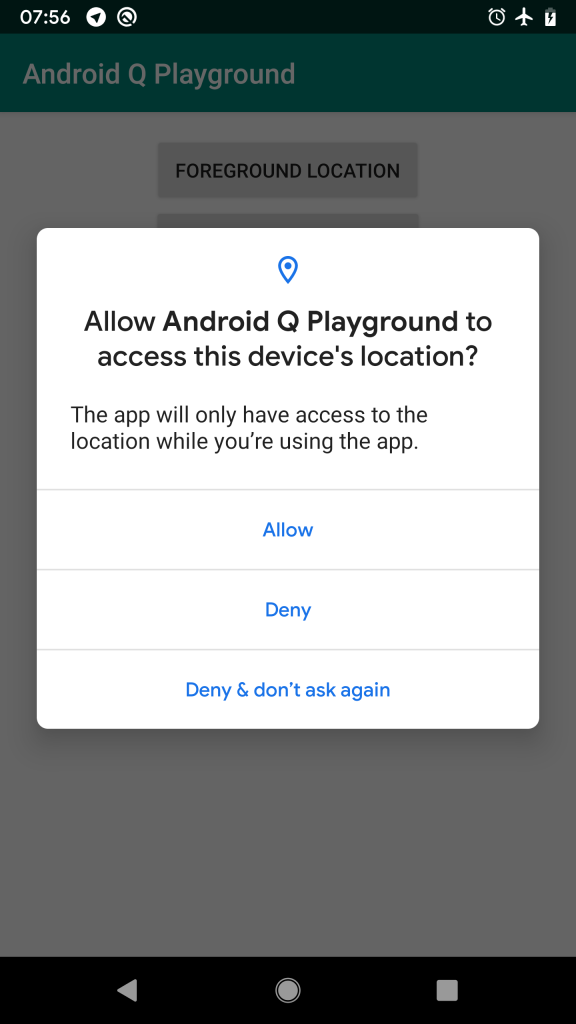 Exploring Android Q Location Permissions By Joe Birch Google Developers Experts Medium