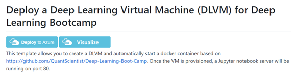 azure deep learning virtual machine