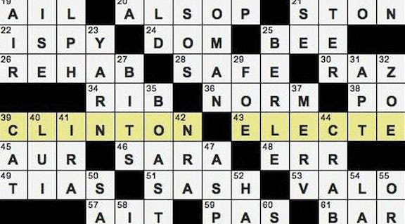 One That May Come From Yale Crossword The New York Times Crossword In 