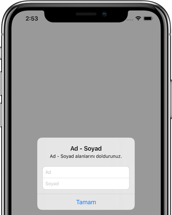 UIAlertController UITextField Ekleme by Ufuk Köşker TurkishKit