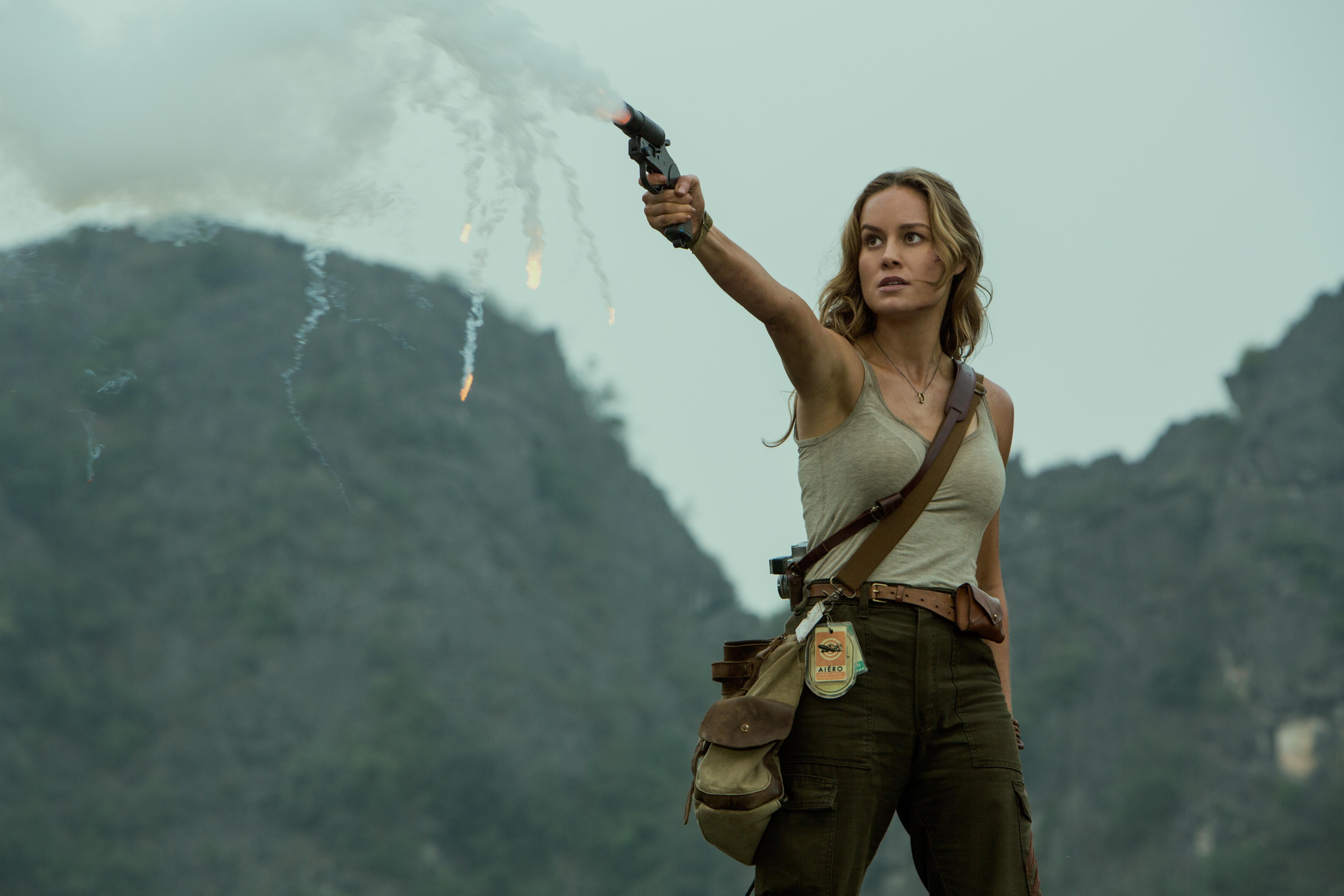 Movie Review Kong Skull Island Is A Fizzy Blast Of Dumb Summer