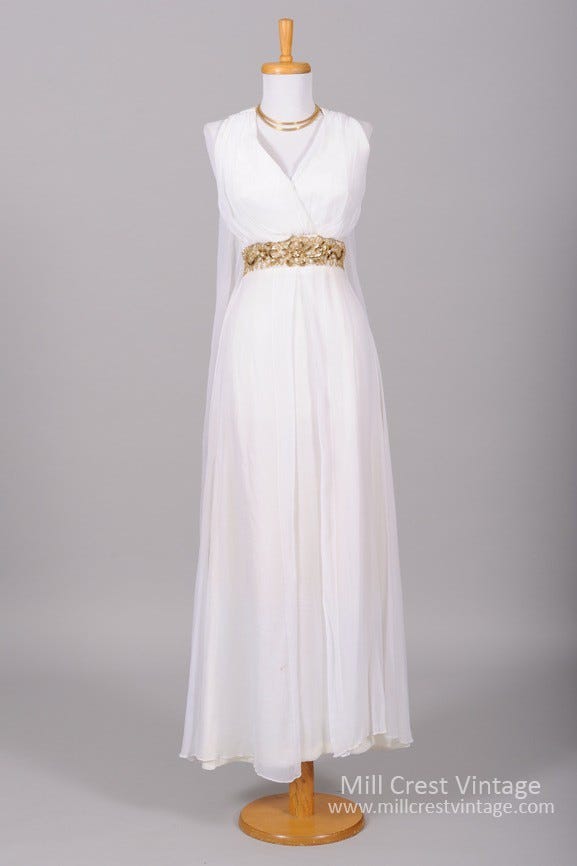 greek chiffon dress