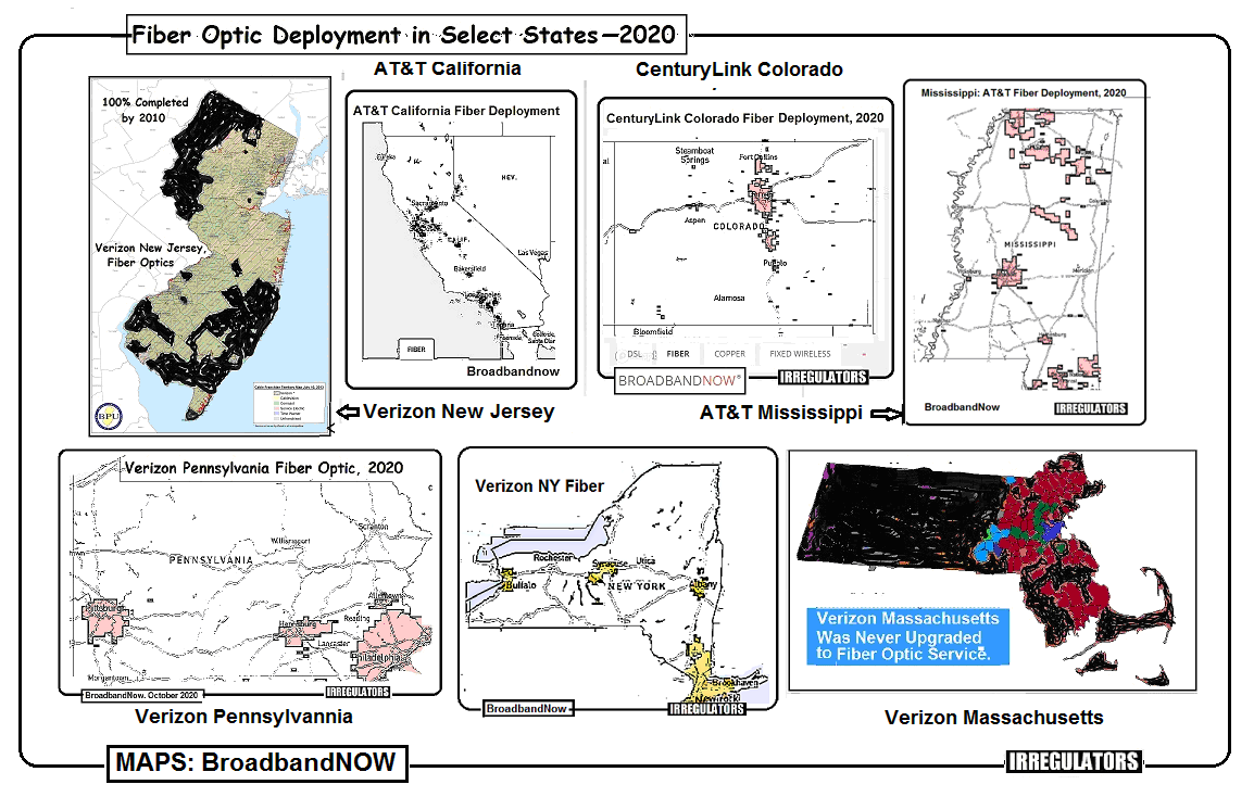 America's Digital Divide Made Easy: 7 States, 7 Maps & 7 Broadband  Failures. | by Bruce Kushnick | Medium