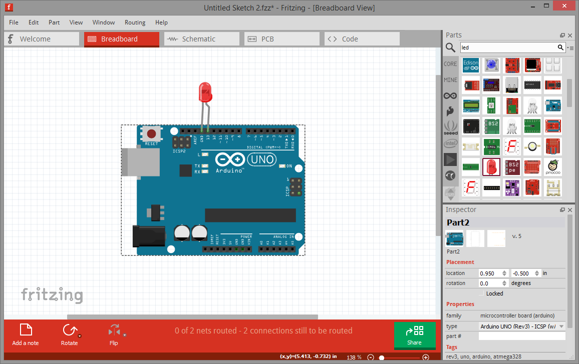 ແນະນຳໂປຣແກຣມ Fritzing ສຳລັບອອກແບບວົງຈອນກ່ອນລົງມືປະຕິບັດແທ້. | by ...