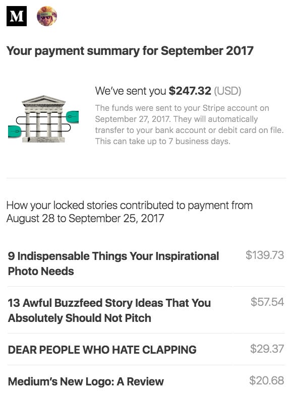 A 100 Transparent Look At My First Medium Paycheck - 