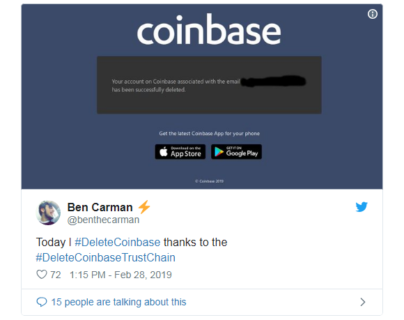 Deletecoinbase Yap Bitcoin Exchange Medium - 