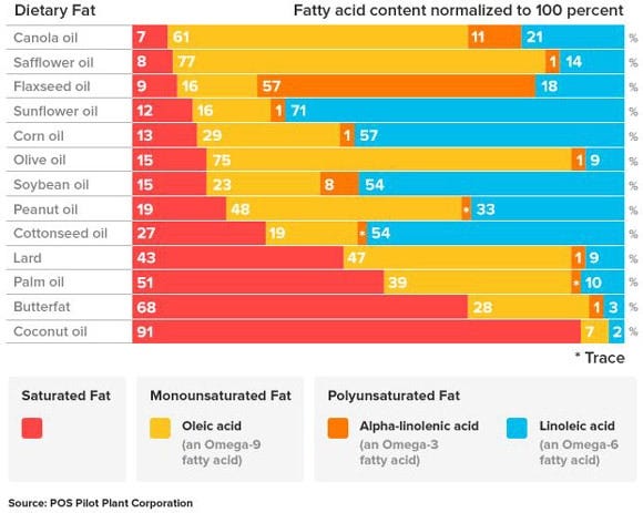 Healthy Fats Chart