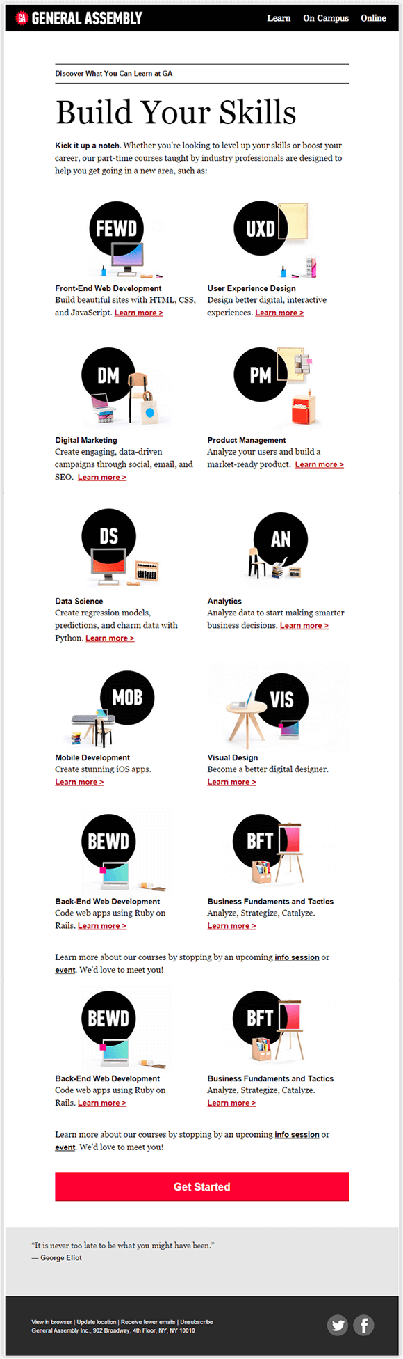 How General Assembly Uses Design Simplicity in Email | by beefree.io |  Medium