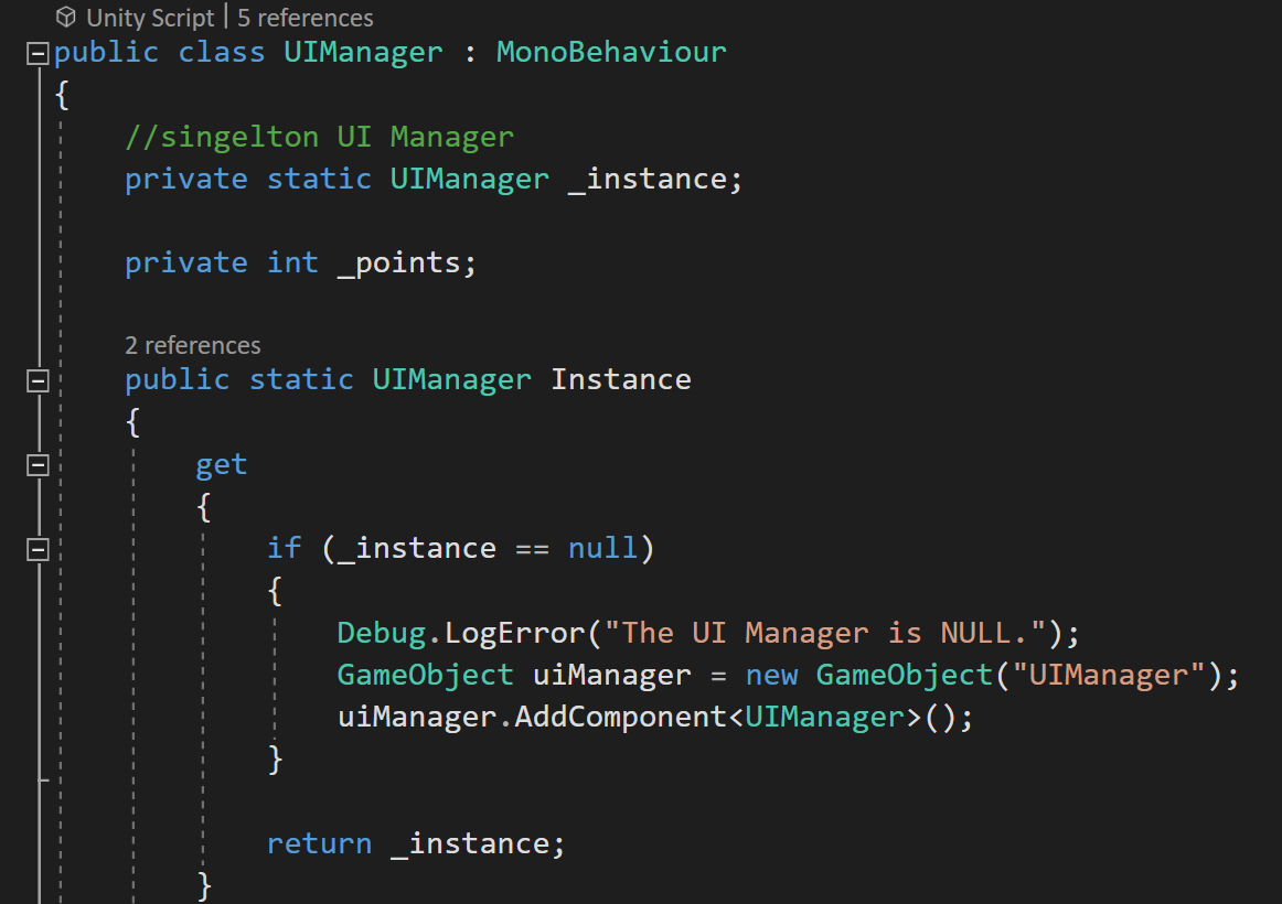 Game Design Patterns: Singleton. There are at least two beneficial… | by  Jared Amlin | Jan, 2023 | Level Up Coding