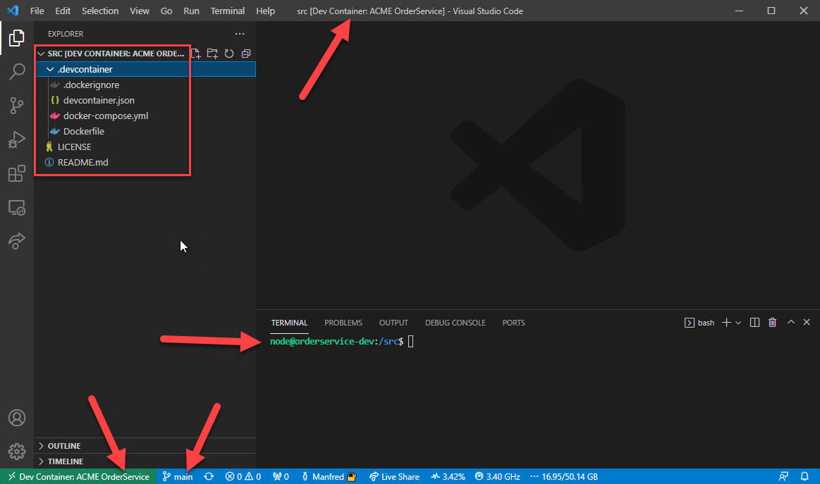 Creating a Dev Container for TypeScript and VS Code — Part 1 | by Manfred  Lange | Medium