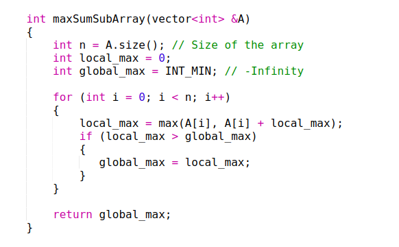 Kadane S Algorithm Dynamic Programming How And Why Does It Work By Rohit Singhal Medium