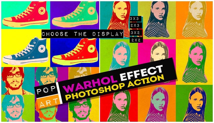 Pop Art Warhol Effect Photoshop Action