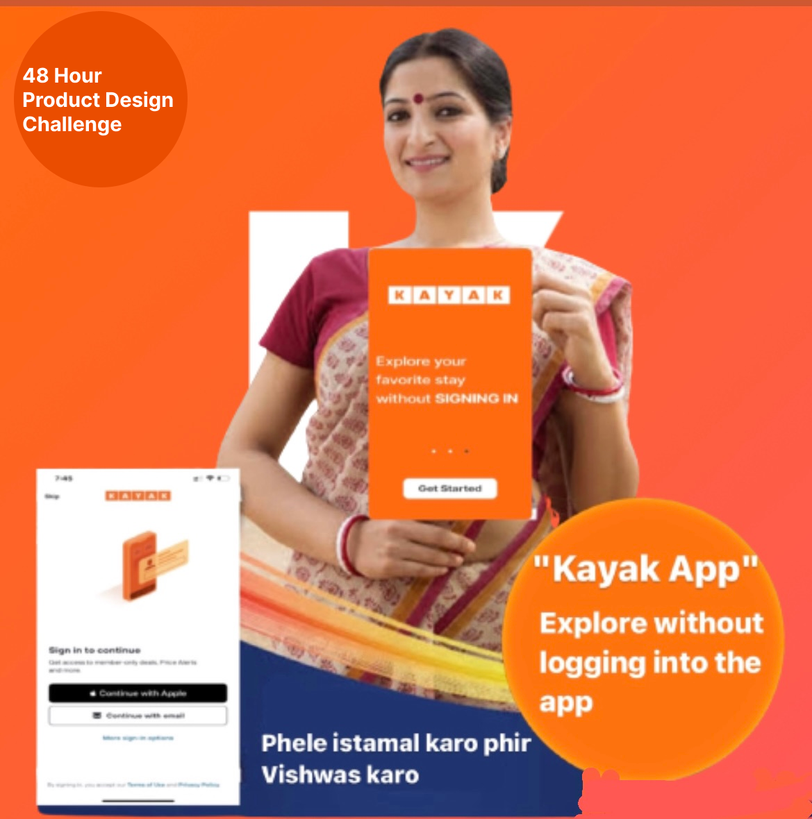 An Attempt to Allow users to explore the “Kayak App” without logging in