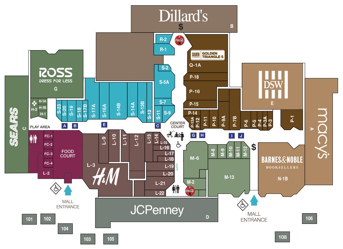 Triangle Town Center Map Growing Pains. Denton Has Seen Its Fair Share Of… | By Katelyn Huschke |  Medium