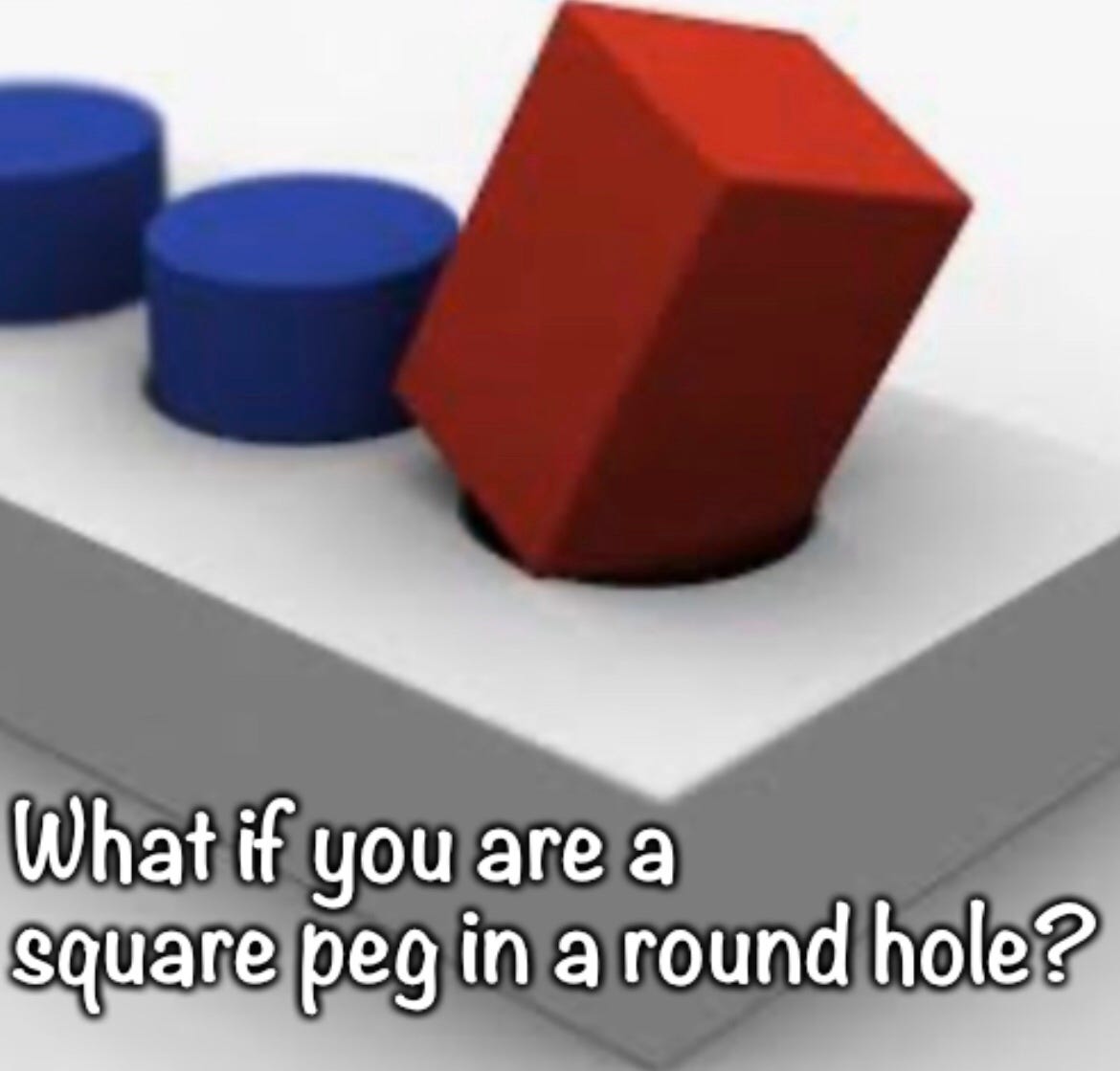 What if you are a square peg in a round hole? What if you have always