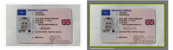 Real Vs Fake Id Uk
