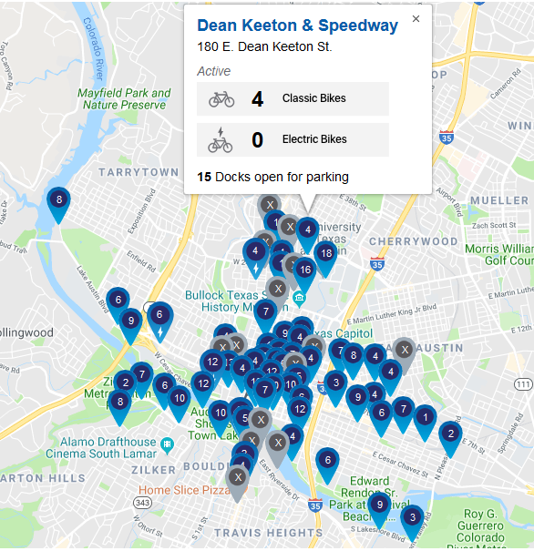 austin b cycle map The Wheels Keep On Turning A Data Science Examination Of Austin B austin b cycle map