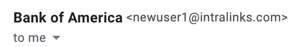 Sender name and address from an email