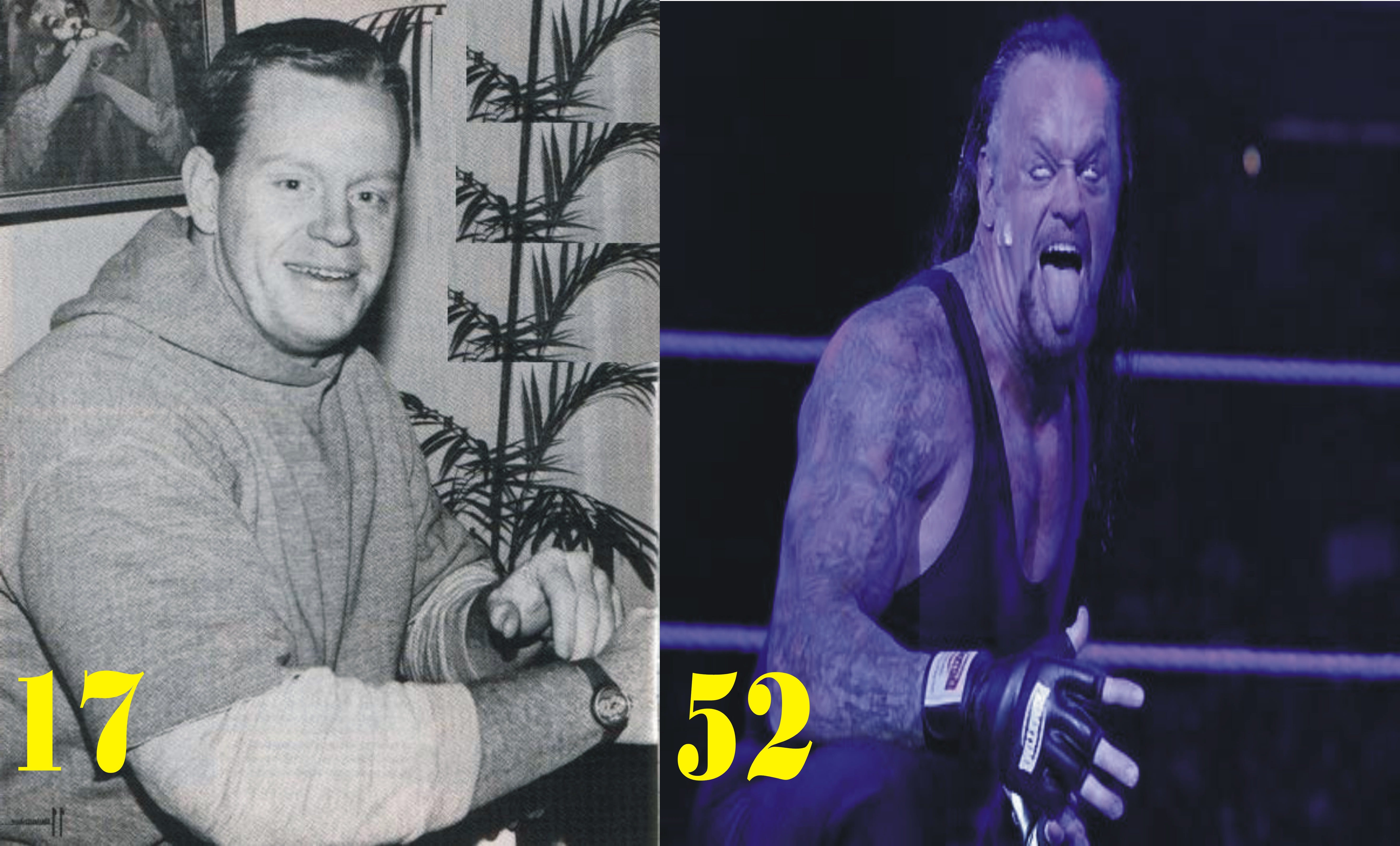 Top famous people | The Undertaker then and now|From 11 to 52 Years Old