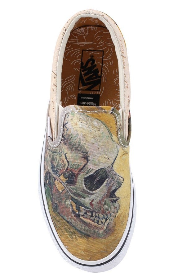 skull vans van gogh