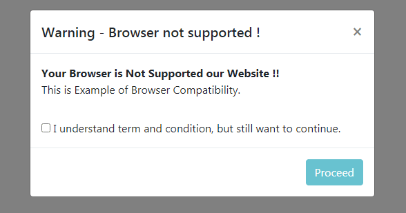 How to Check User Browser is Supported or Not in jQuery