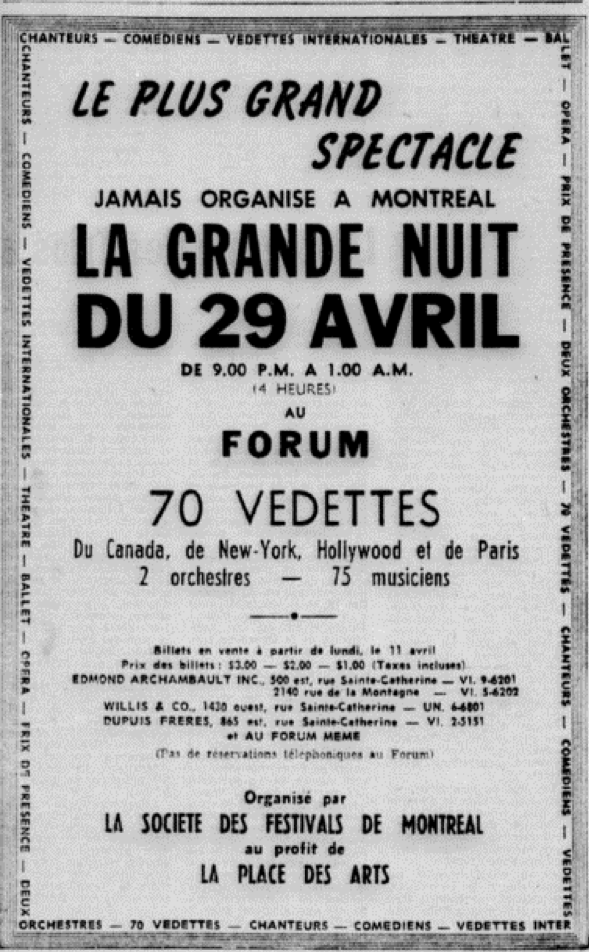 Montreal's Big Night: La nuit du 29 avril 1960 | by CRIEM CIRM |  L'Urbanologue | The Urbanologist | Medium