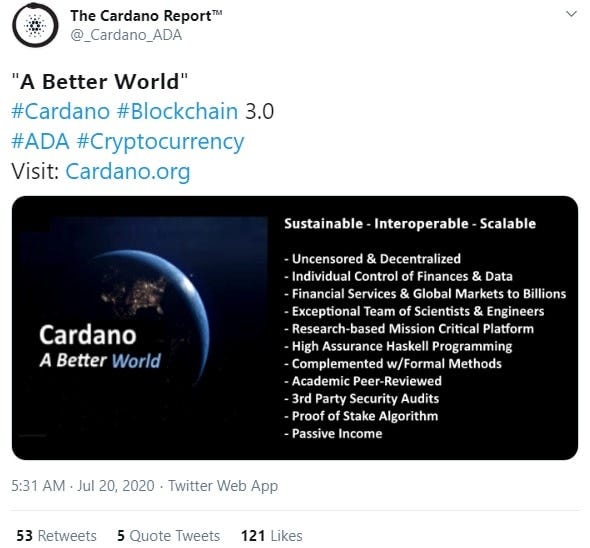 How Much Will Cardano Be Worth In 2020 : Cardano Ada Price ...