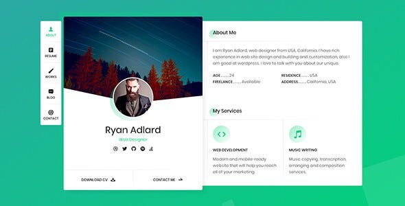 100 Best Portfolio Website Templates By 56 Pixels Medium