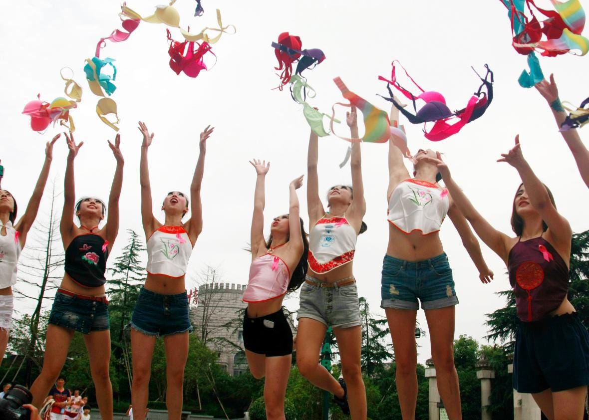 a day called 'No Bra Day' on October 13 for women so they don’t h...