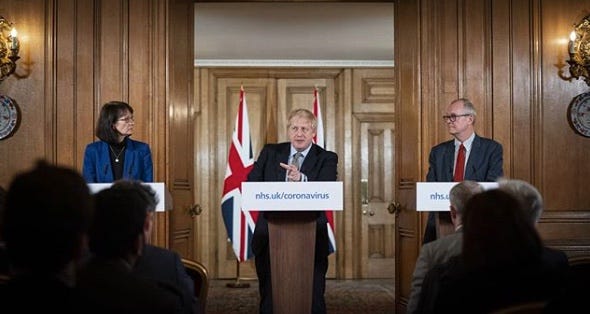 Government press briefing at №10 Downing Street.