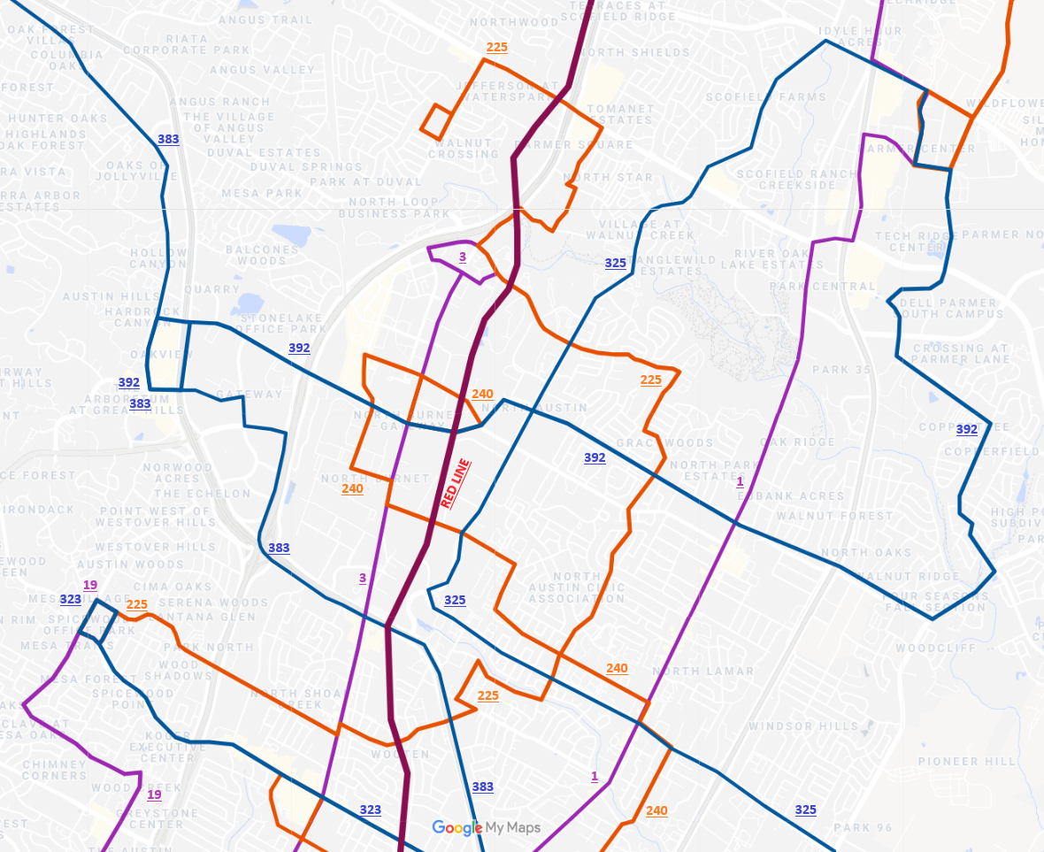 Capital Metro Bus Routes Map Remapping Austin (Part 1):. How The 'Capmetro Remap' Fails… | By Manuel  Alejandro Muñoz | Medium
