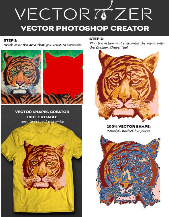 Vectorize Photoshop Action